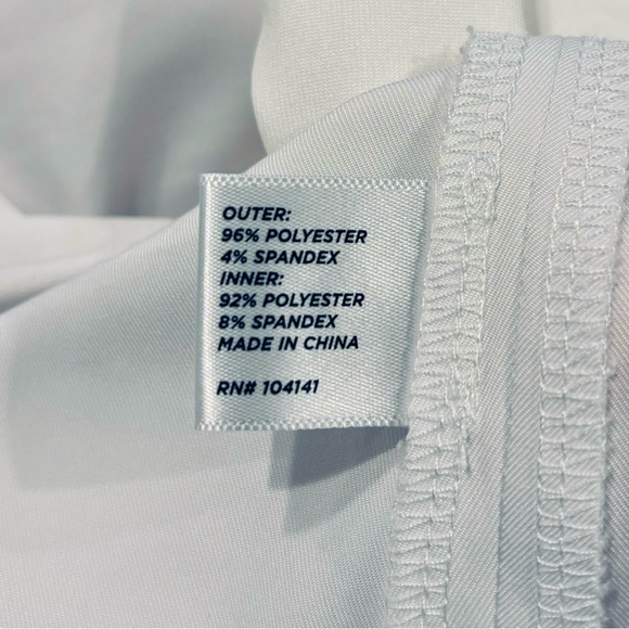 Women’s Lady Hagen Size 8 Golf or Tennis Skort Skirt White Pink Check - Picture 5 of 6